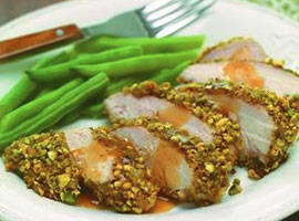Ginger-Pistachio Crusted Chicken