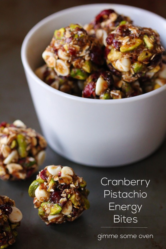 Pistachio & Cranberry Energy bites