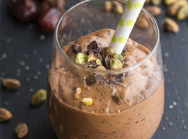 Chocolate Pistachio and Chia Shake!